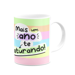 Caneca Flork Meme Parabéns Mais Um Ano Te Aturando - Mai Personalizados