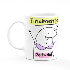 Caneca Flork Meme Finalmente Peituda - comprar online