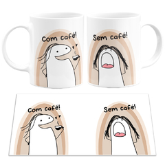 Caneca Flork Meme Com Café Sem Café