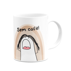 Caneca Flork Meme Com Café Sem Café - Mai Personalizados