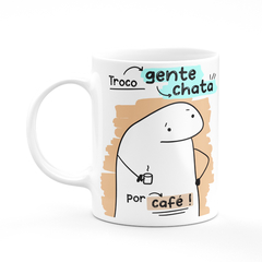 Caneca Flork Meme Troco Gente Chata por Café - comprar online