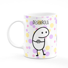 Caneca Flork Bento Desenrola Bate Joga Pega Um Cafezinho Fundo Colors na internet