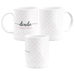 Caneca Personalizada Dindo Do Da Fundo Decorado Rosa 325 ML - comprar online