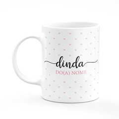 Caneca Personalizada Dindo Do Da Fundo Decorado Rosa 325 ML