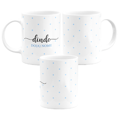 Caneca Personalizada Dindo Do Da Fundo Decorado Azul 325 ML - comprar online