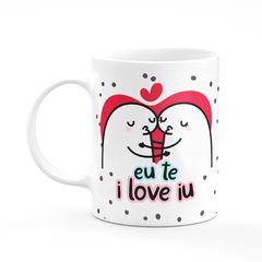 Caneca Flork Eu Te Ai Love Iu Personalizada - Mai Personalizados