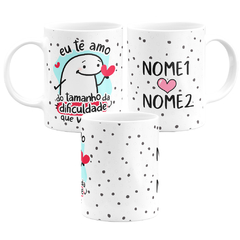 Caneca Flork Te Amo Do Tamanho da Dificuldade Personalizada - comprar online