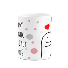 Caneca Flork Meme Eu Te amo do Tamanho da Dificuldade Que é Você - Mai Personalizados