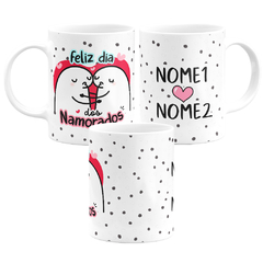 Caneca Flork Feliz Dia dos Namorados Personalizada - comprar online