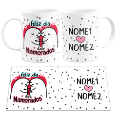 Caneca Flork Feliz Dia dos Namorados Personalizada