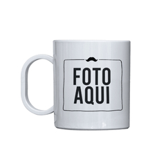 Kit Caneca de Cerâmica e Plástica Tal Pal Tal Filho com Foto