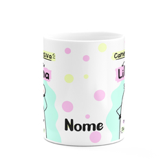 Caneca Flork Bentô Meme Ilustrado Signos Modelos Femininas Personalizada com Nome - Mai Personalizados