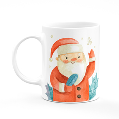 Caneca Natal Papai Noel Watercolor Personalizada com Foto na internet