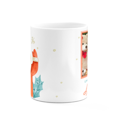 Caneca Natal Papai Noel Watercolor Personalizada com Foto - Mai Personalizados