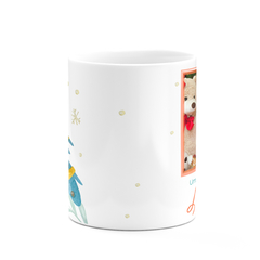 Caneca Natal Pinheirinho Watercolor Personalizada com Foto - Mai Personalizados