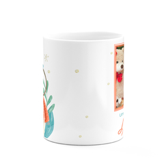 Caneca Natal Boneco de Neve Watercolor Personalizada com Foto - Mai Personalizados