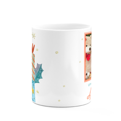 Caneca Natal Presentes Watercolor Personalizada com Foto - Mai Personalizados