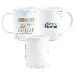 Caneca Vovó Vovô Nonna Nonna Oma Opa Personalizada com Nome