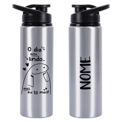 Garrafa Squeeze Flork Bento O Dia Tá Lindo Mas Eu To Mais - Mai Personalizados