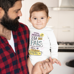 Body Meu Primeiro Dia dos Pais - Menina - Mai Personalizados