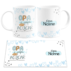 Caneca Vovó Vovô Nonna Nonna Oma Opa Personalizada com Nome