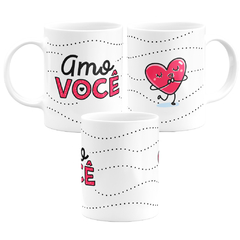 Caneca Branca Namorados Amo Você - comprar online