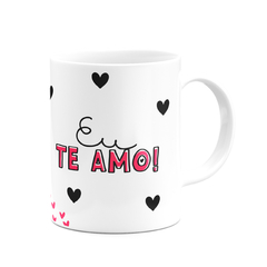 Caneca Branca Namorados Eu Te Amo com Foto - loja online