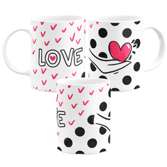 Caneca Branca Namorados Love - comprar online