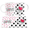 Caneca Branca Namorados Love