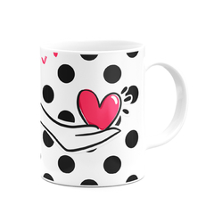 Caneca Branca Namorados Love - loja online