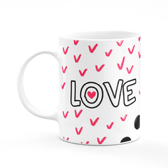 Caneca Branca Namorados Love - Mai Personalizados