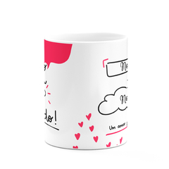 Caneca Branca Namorados Nosso Amor Tá Blindado com Nomes na internet