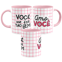 Caneca Colors Namorados Você Me Faz Tão Bem