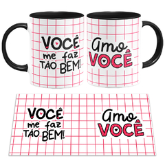 Caneca Colors Namorados Você Me Faz Tão Bem - comprar online