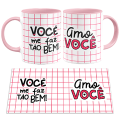 Caneca Colors Namorados Você Me Faz Tão Bem