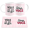 Caneca Branca Namorados Você Me Faz Tão Bem