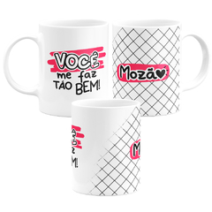 Caneca Branca Namorados Você Me Faz Tão Bem Mozão - comprar online