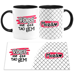 Caneca Colors Namorados Você Me Faz Tão Bem Mozão