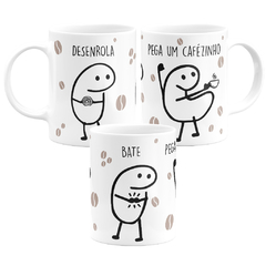 Caneca Flork Bento Desenrola Bate Joga Pega Um Cafezinho Fundo Café