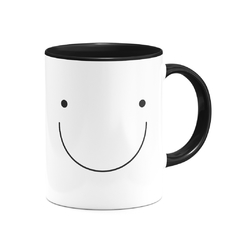 Caneca Sorriso - Preta na internet