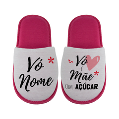 Pantufa Vó é Mãe com Açúcar - Mai Personalizados