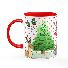 Caneca Que a Magia do Natal Transforme Tudo em Amor - comprar online