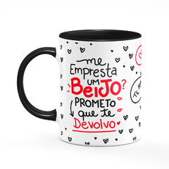 Caneca Me Empresta um Beijo com Foto - Mai Personalizados