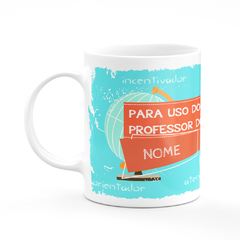 Caneca para O Melhor Professor do Mundo com Nome - comprar online