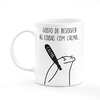 Caneca Flork Meme Gosto de Resolver as Coisas com Calma