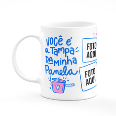 Caneca O Teu Colo é o Meu Abrigo com 2 Fotos - comprar online