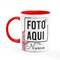 Caneca Mãe Amamos Você com Foto - comprar online