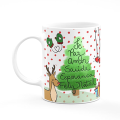 Caneca Que a Magia do Natal Transforme Tudo em Amor