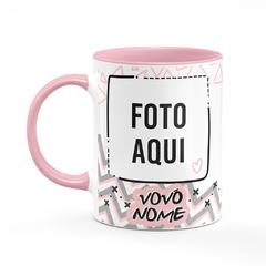 Caneca Feliz dia dos Avós com Nome e Foto - Vov? - Colors - comprar online