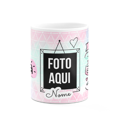 Caneca Grande Mãe e Super Avó com Nome e Foto na internet